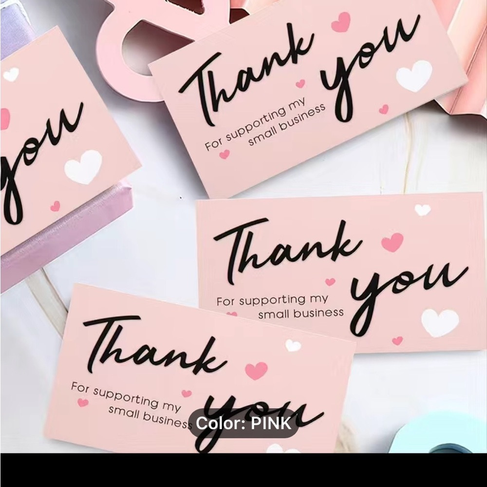 50 Thank you cards